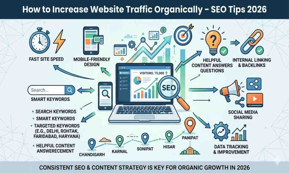 How to Increase Website Traffic Organically – SEO Tips 2026